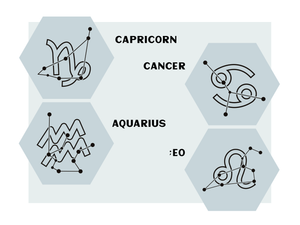 Zodiac | Cork Hexagon